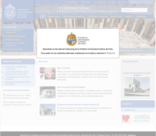 Portal Fundraicing PUC